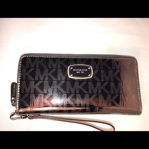 Michael Kors metallic bronze wallet